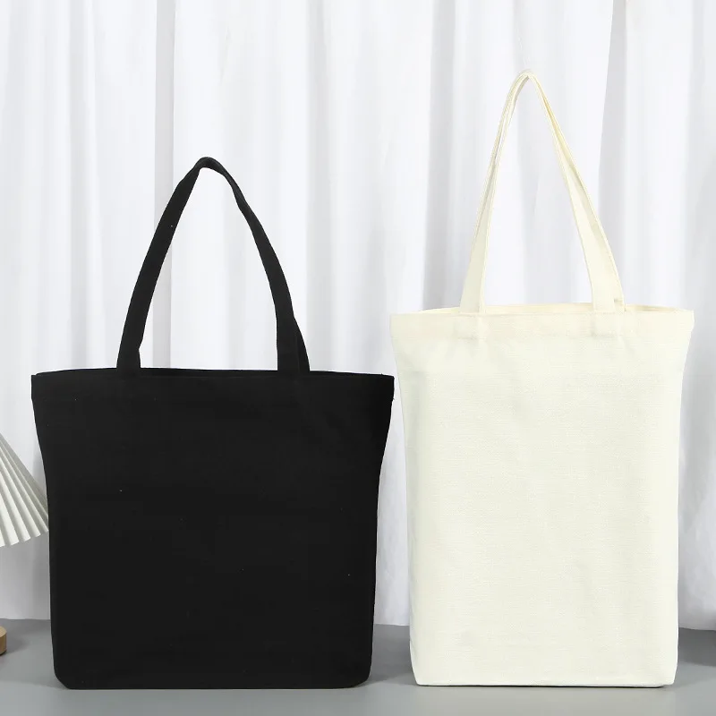 Sacs en Toile de Coton Vierge Personnalisés, Fourre-Tout Réutilisable avec Logo Imprimé Personnalisé