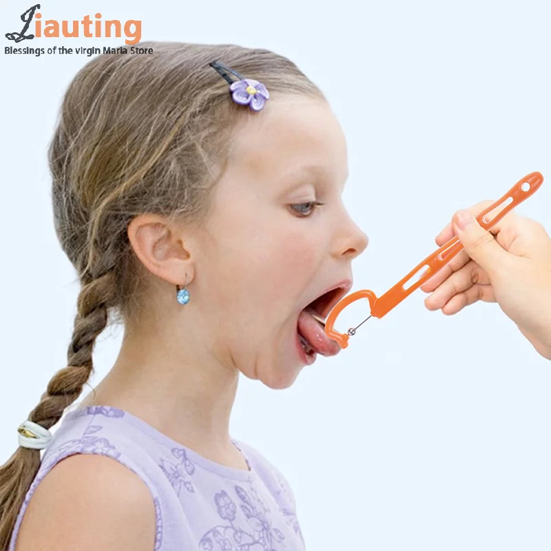 4Pcs Children Tongue Tip Exercise For Adult Kids Speech Therapy Autism Sensory Rehabilitation Oral Tongue Muscle Trainer Talk