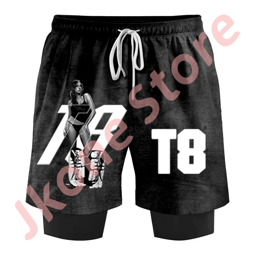 Tate McRae Shorts Think Later World Tour Merch Print Pants Summer Women Men Fashion Casual Streetwear