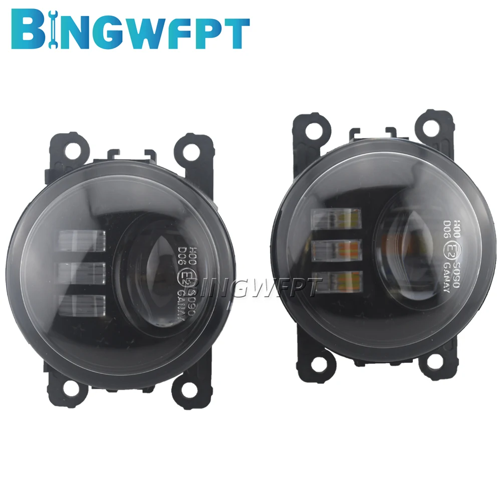 2PCS Fog Light For Ford Fusion Estate JU 2002 2003 2004 2005 2006 2007 2008 Daytime Running Light Fog Lamp Assembly