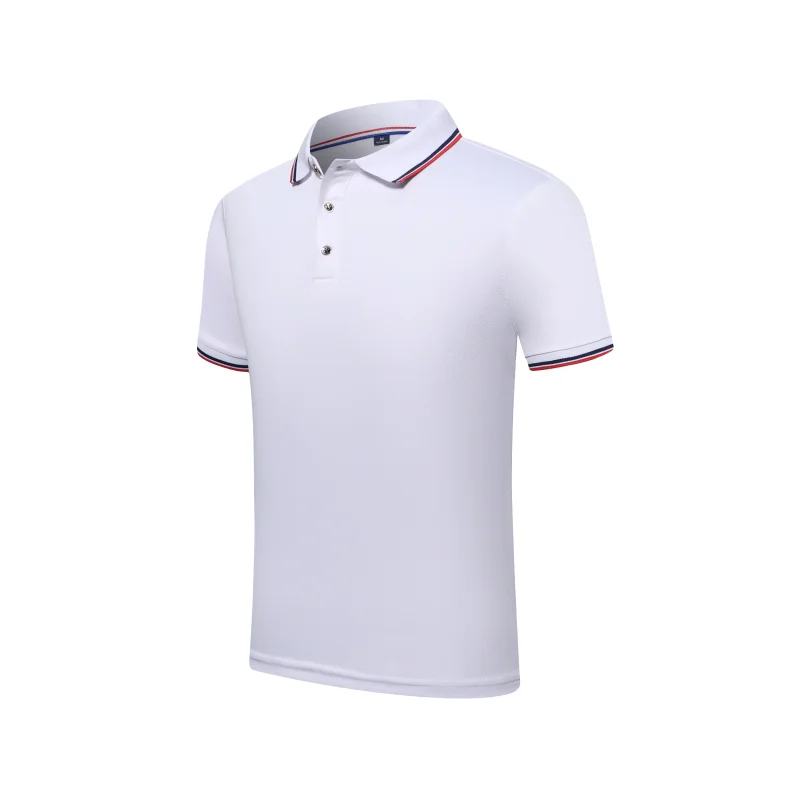 ELIKE-Polo de verano personalizado para hombre y mujer, camiseta con logotipo bordado, Tops de manga corta con solapa, diseño Personal impreso, 9