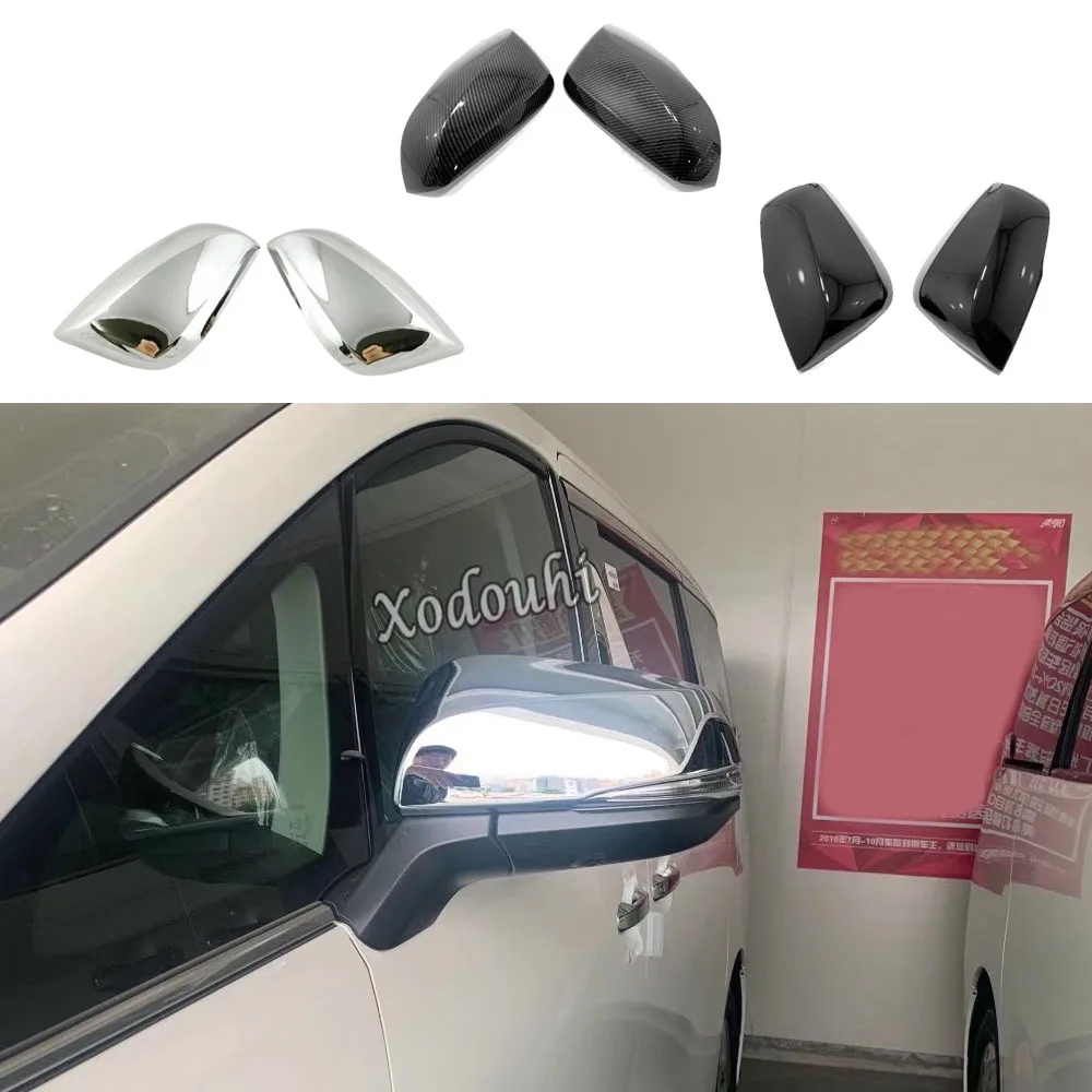 

Car Back Rear View Rearview Eyebrow For Toyota Alphard Vellfire 2016 2017 2018 2019 2020 Lamp Mirror Cover Sticker Trim Frame