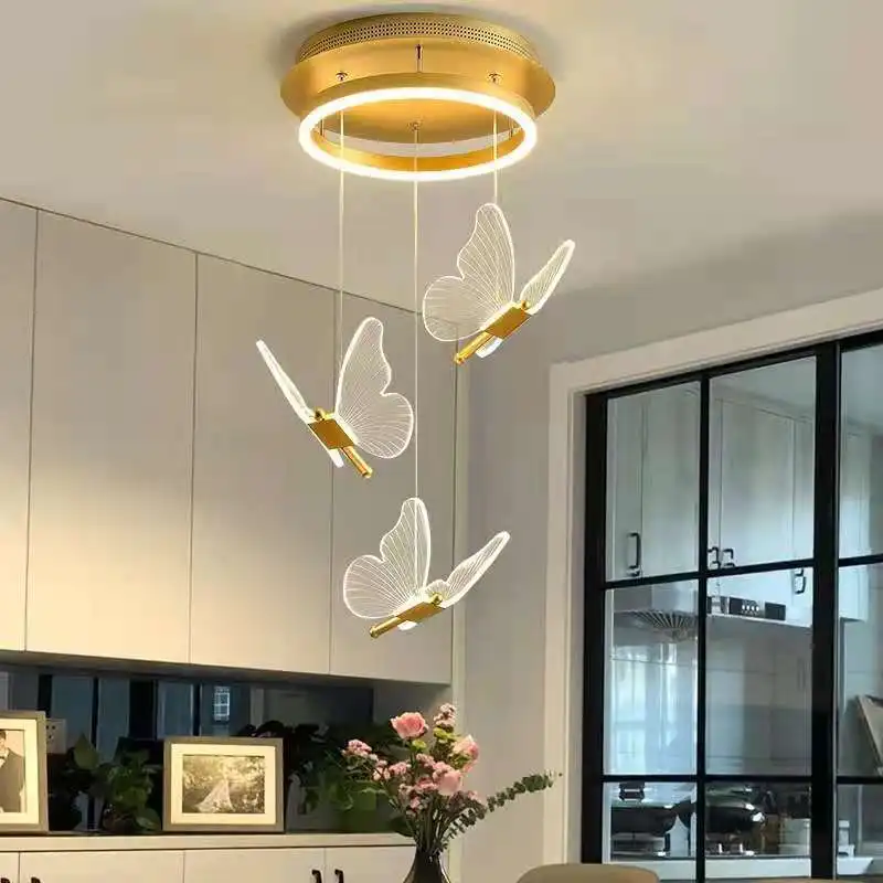 Nordic Modern Decor Pendant Light, Creative Butterfly Lamp for Bedroom, Dining Area, Bar & Window Display