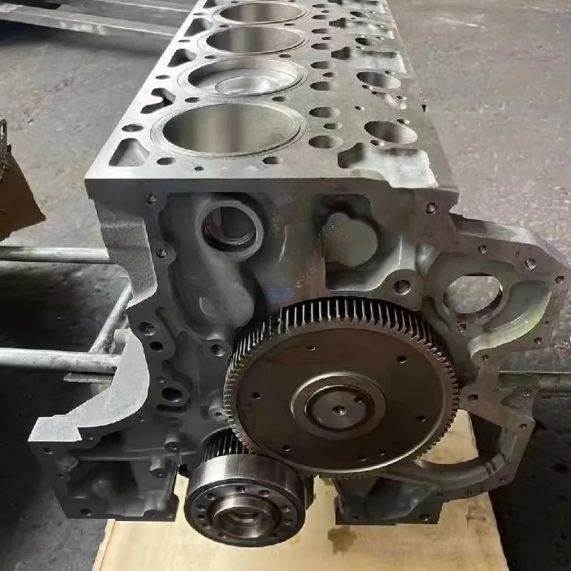 Excavator Engine Spare Parts D7E Cylinder Assembly D7E Engine Middle Block