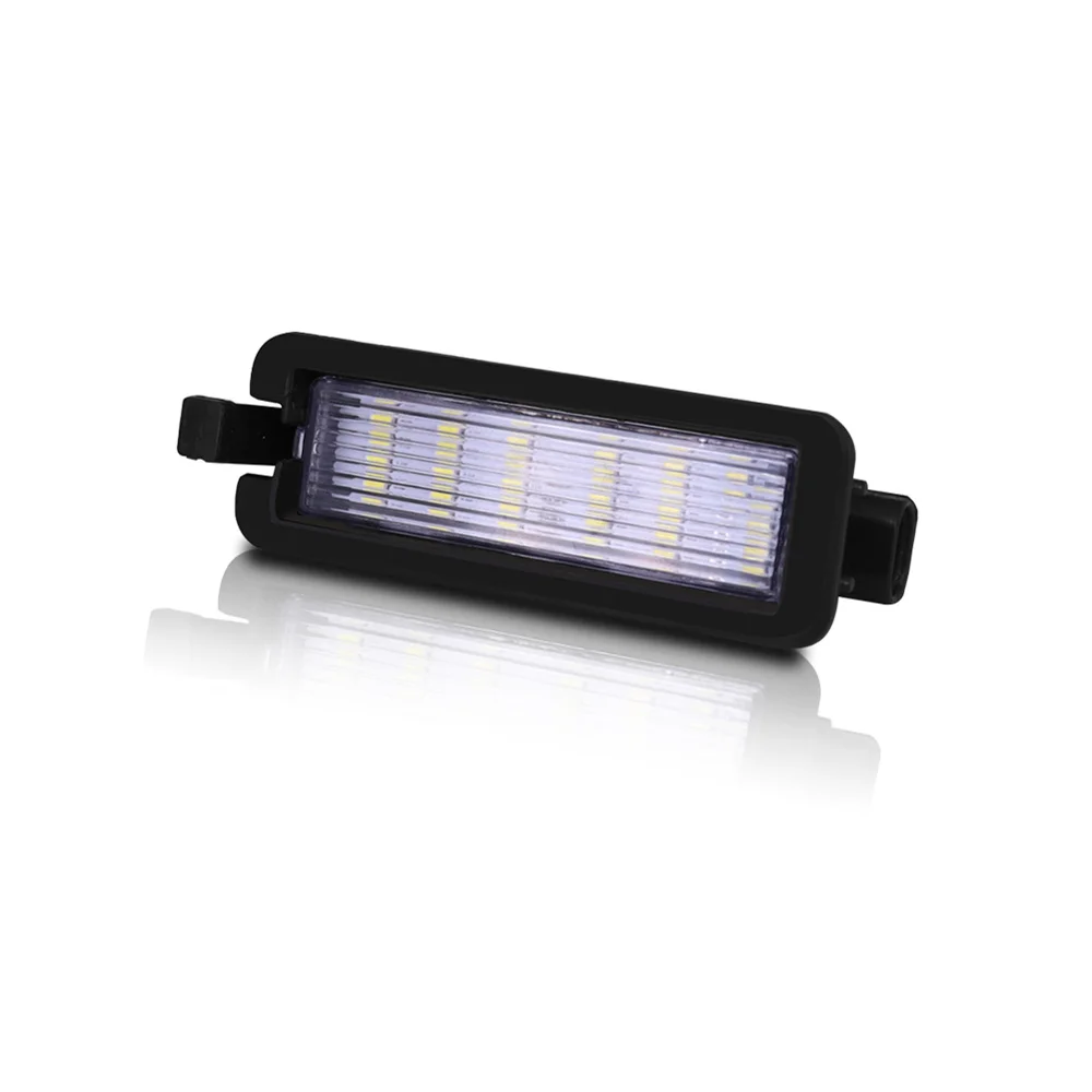 For Dodge Charger Magnum Challenger Avenger Dart For Chrysler 300 Pacifica For Jeep Compass 1PC Car LED License Plate Lights 12V