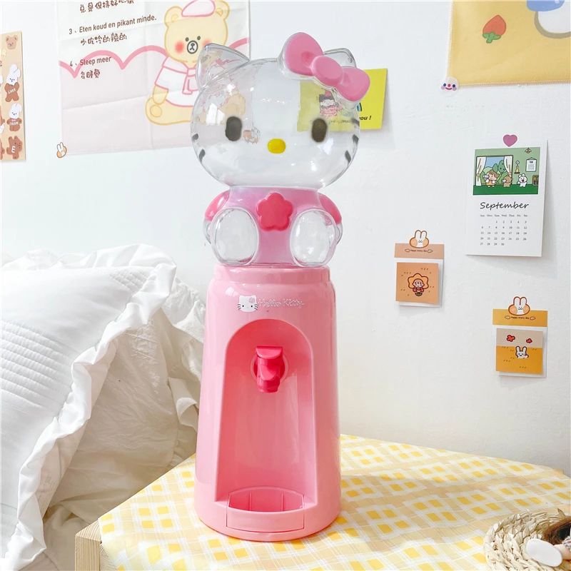 2L Cartoon Kawaii Sanrio Hello Kitty My Melody Desktop Water Dispenser Cute Beauty Couple Large Capacity Toys for Girls Gifts