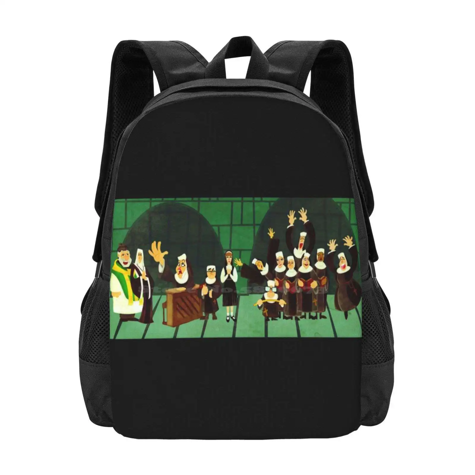 Sister Act-Nun Mug Hot Sale Backpack Fashion Bags Nuns Monsignor Mother Superior Dance Singing Abbey Piano Crazy Fun Nerd Cool