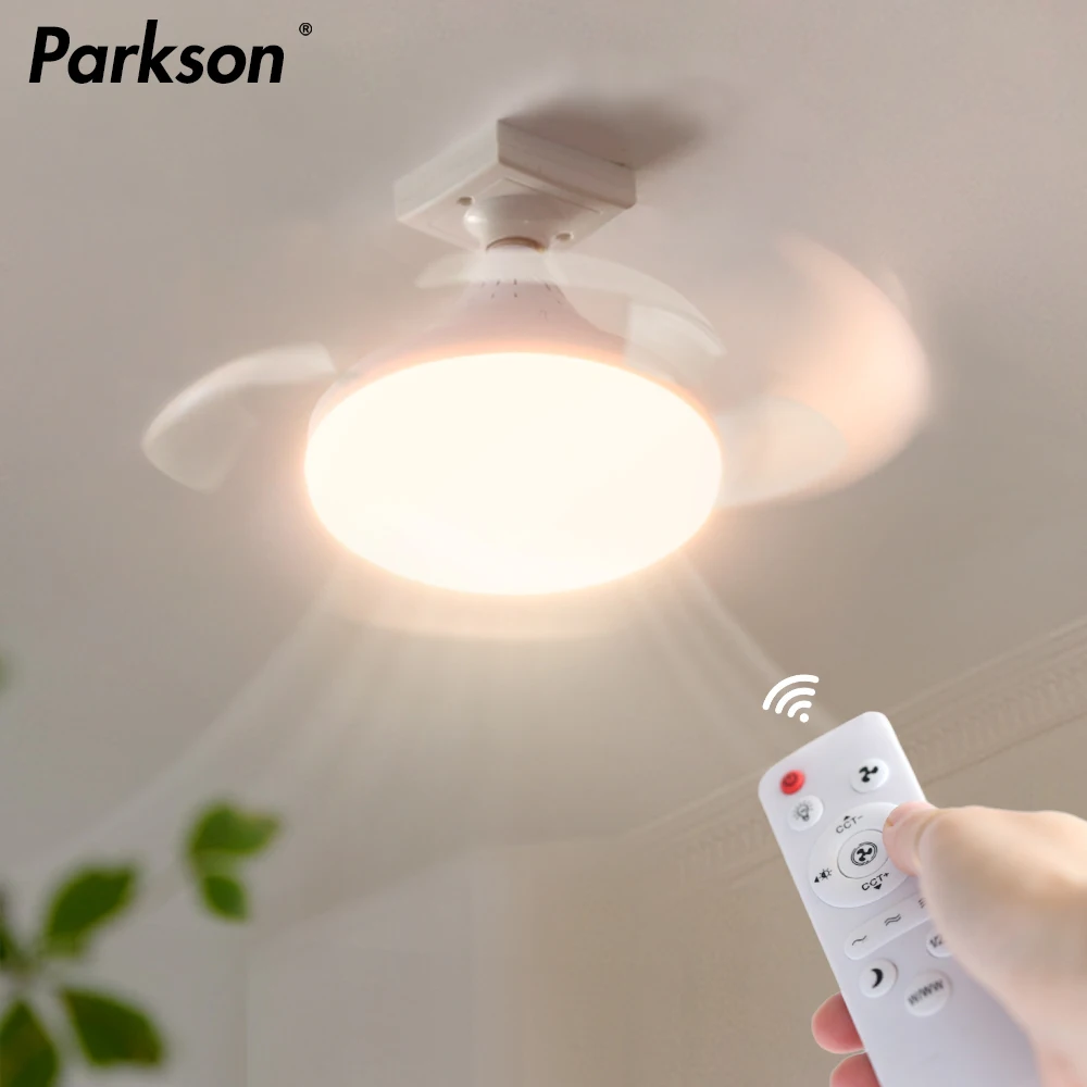 

Светодиодный потолочный вентилятор с дистанционным управлением и затемнением E27 85-265 В для внутреннего дома, гостиной, кабинета, домашнего декоративного вентилятора