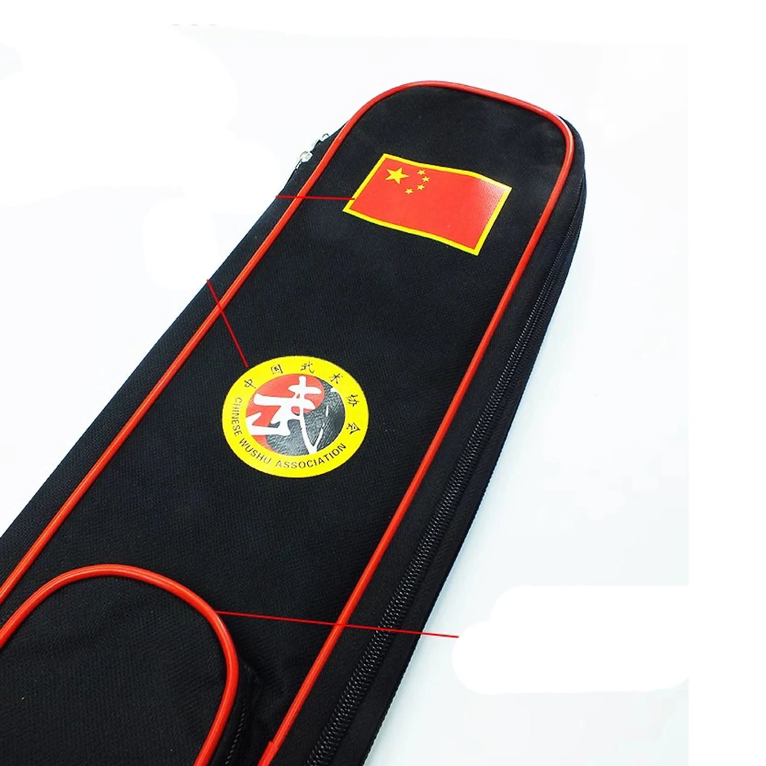 Double Side Waterproof Durable Tai Chi Chinese Kung Fu Martial Sword Shoulder Bag for 2 Swords