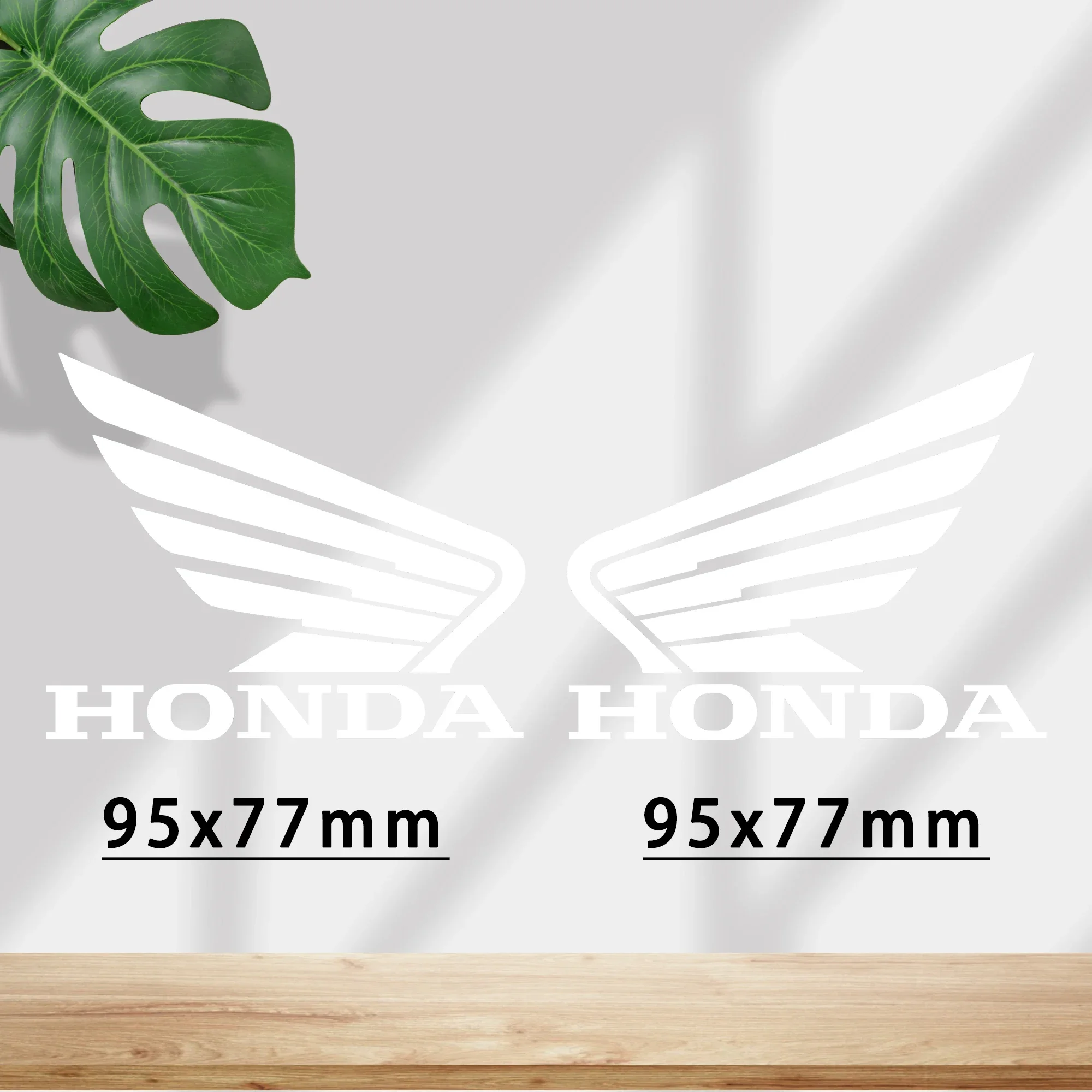 

White Honda Stickers Wing Logo Motorcycle Tank Helmet Car Decal