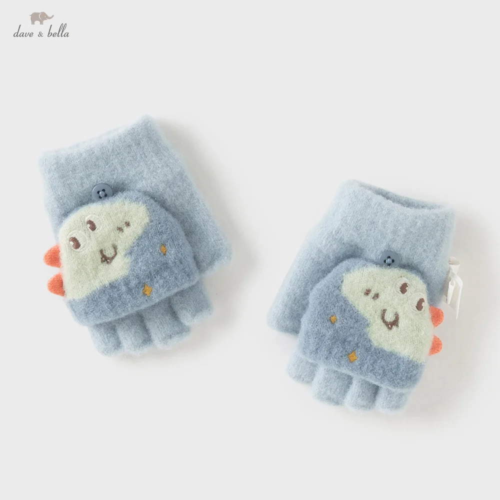 

Детские перчатки Dave Bella, зима-осень, плюшевые утепленные перчатки для мальчиков и девочек, теплые вещи, верхняя одежда для малышей, детские перчатки DB4254921