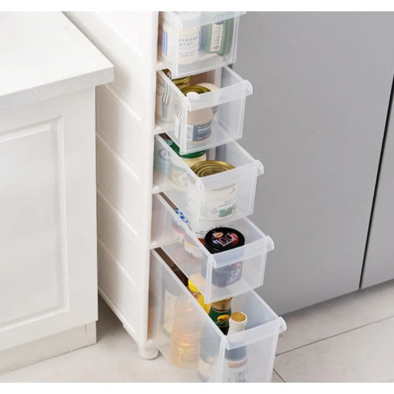 Kitchen crevice lockers, mobile storage cabinets, bathroom household, multi-functional storage cabinets