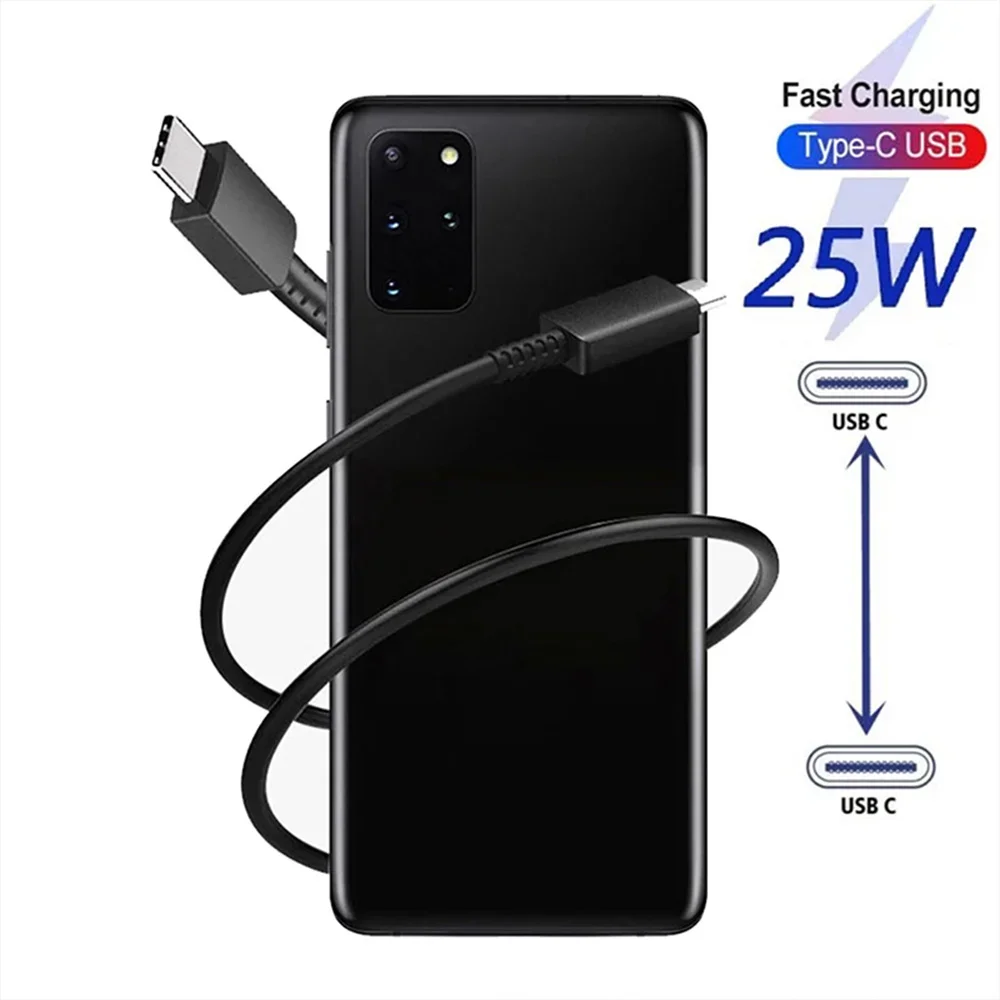 25W USB Charger With Type C Fast Cable For Xiaomi 15 Huawei Samsung A53 A33 A52 A32 F52 S24 S23 S22 Quick Charge Phone Charger image 2