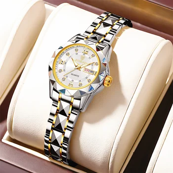 한나 마틴 블랙 패션 레이디 시계, 일본 쿼츠 여성 시계, 캐주얼 스테인레스 스틸 손목 시계, 방수 정통 브랜드