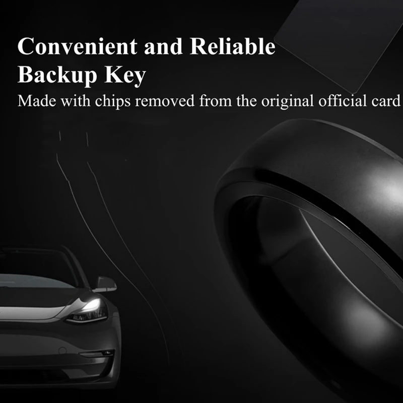 Smart Ring NFC Key Card Key Fob Accessories For Tesla Model 3 Model Y Replace Key Card Key Fob Open Door