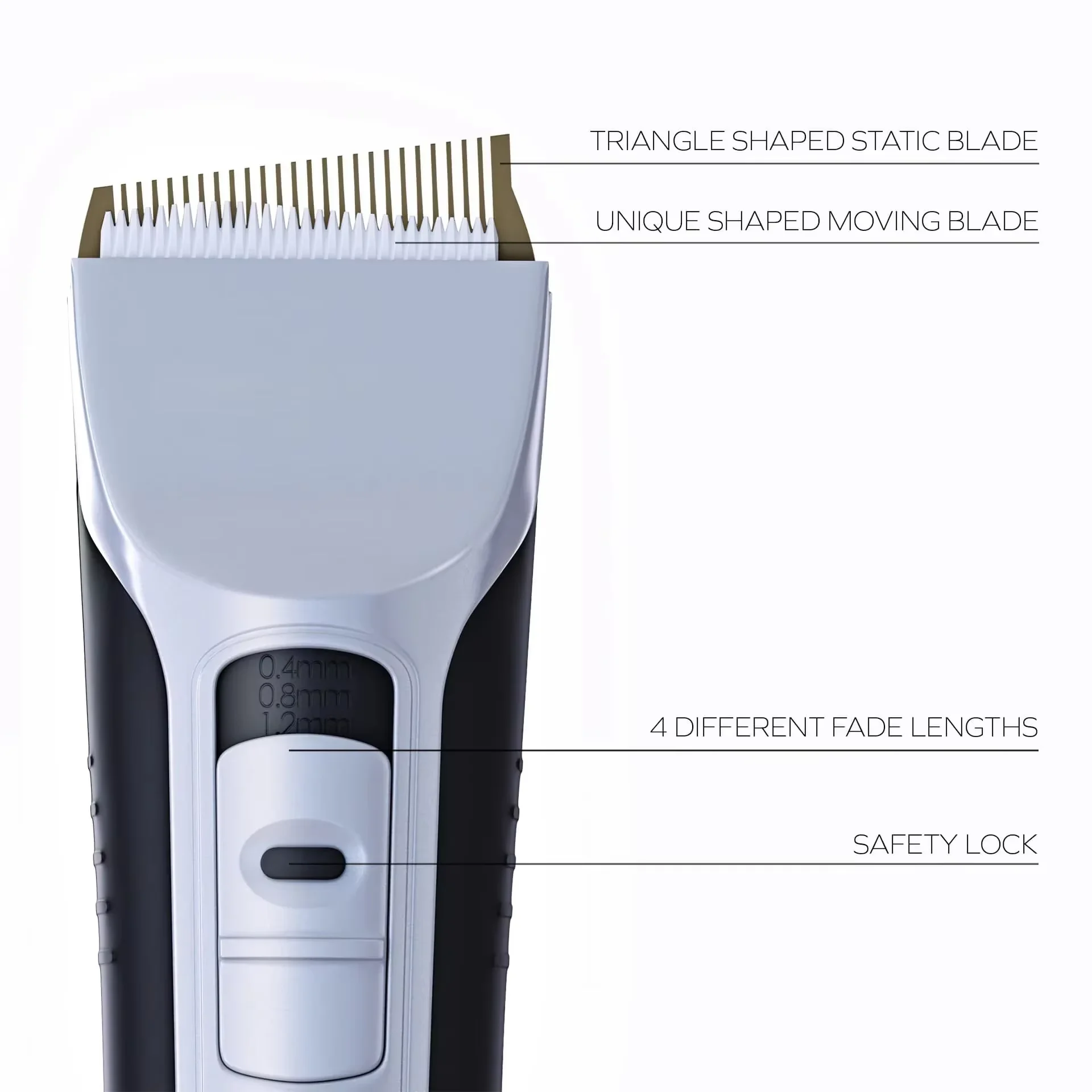 Electric Hair Clippers Unique Shaped Moving Blade Hair Trimmer LCD USB Rechargeable For Salon Men Hair Cutters Cutting Barber