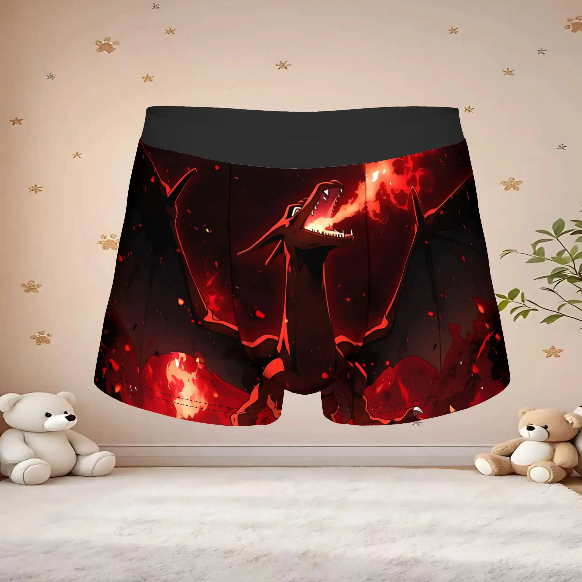 Custom Anime Pokemon Theme Underpants adults 18 plus Breathbale Panties Men Underwear Ventilate Boxer Briefs
