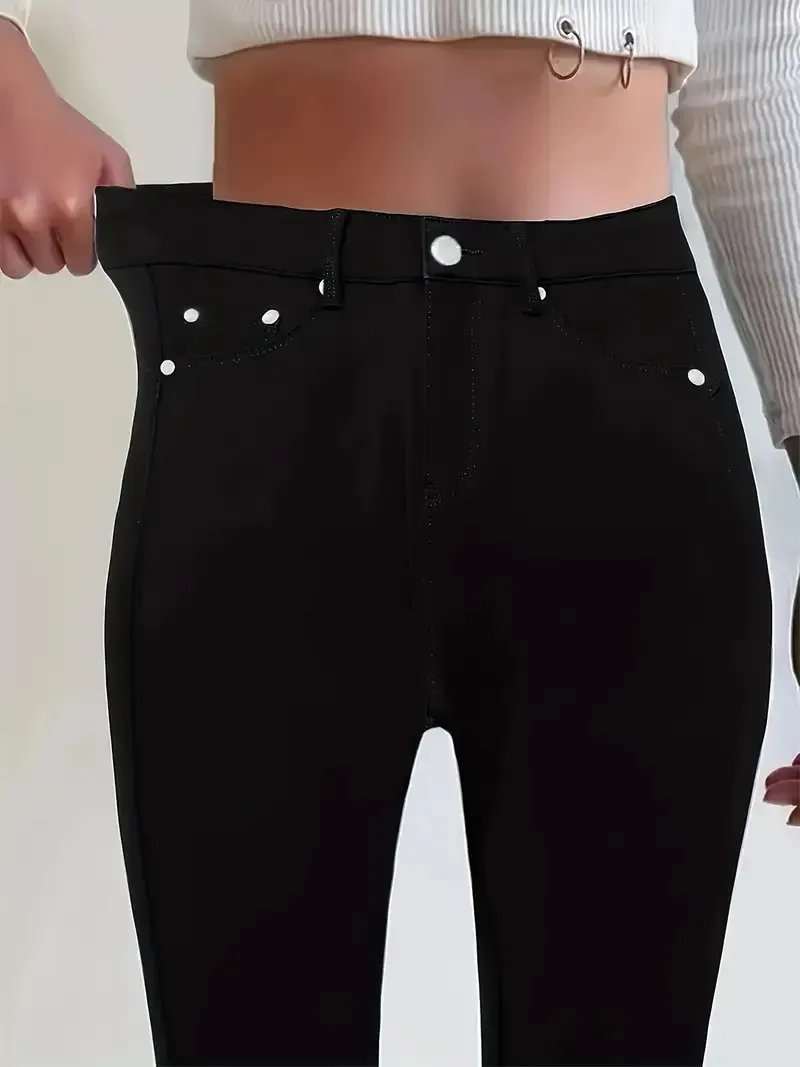 

Autumn Women's Clothing High Waist Slim Fit Stretch Denim Jeans For Skinny Pencil Pants Cotton Streetwear Y2k Style