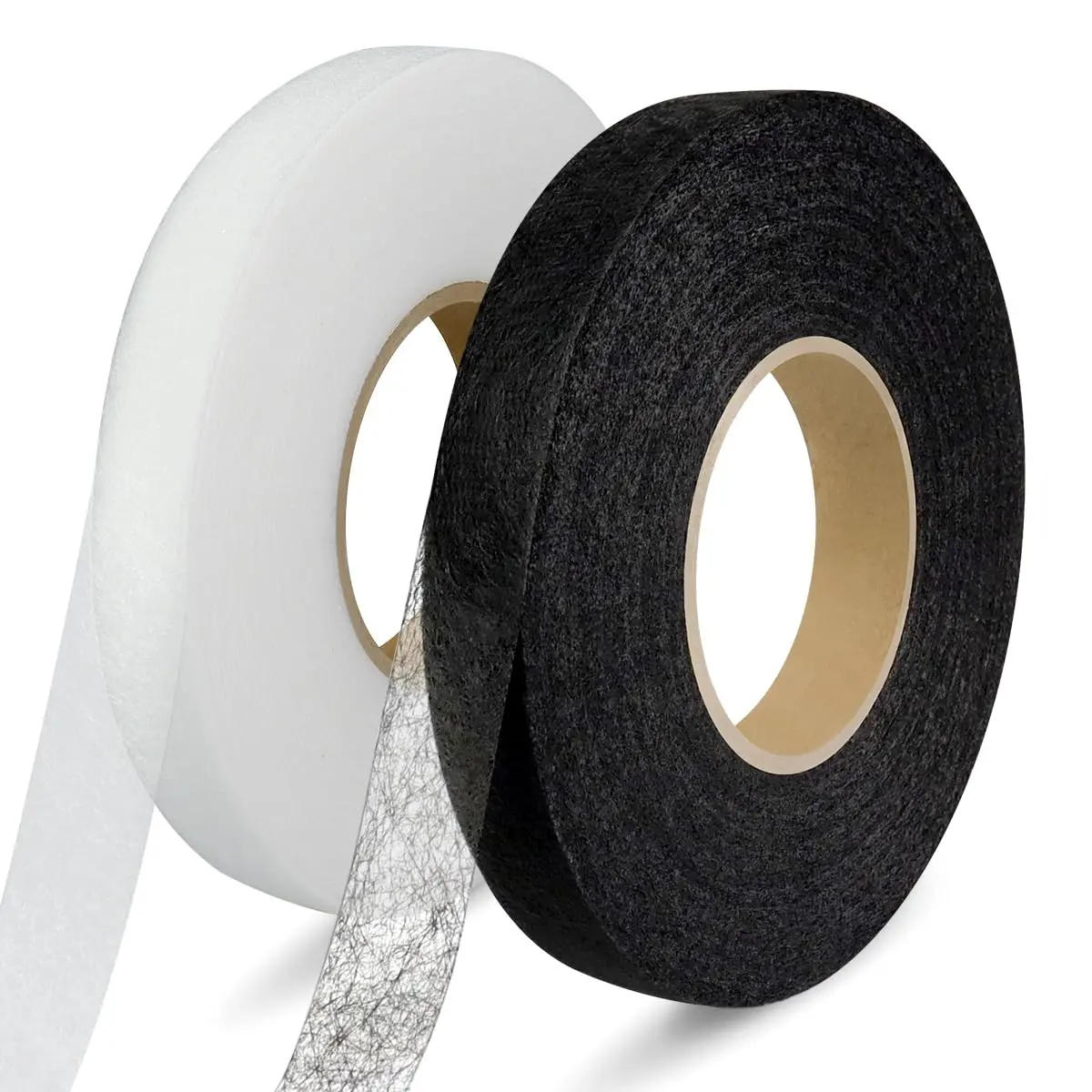 1/2Roll Iron on Hemming Tape 25M Double-sided Non-woven Interlining Hem Tape Adhesive for DIY Sewing Fabric Clothes Pants No Sew