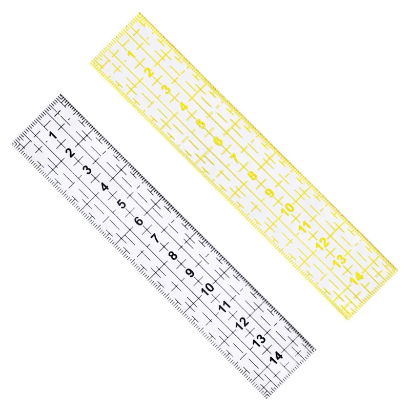 3X15CM Plastic Transparent French Curve Ruler SplIne Sewing Patchwork Feet Tailor Yardstick Cloth Cutting Rulers Measuring Tool