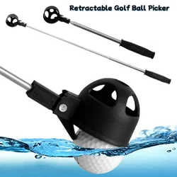 Retrátil Pólo de aço inoxidável Golf Ball Picker, telescópico Retriever, Pick Up Ferramenta para Água, Presente