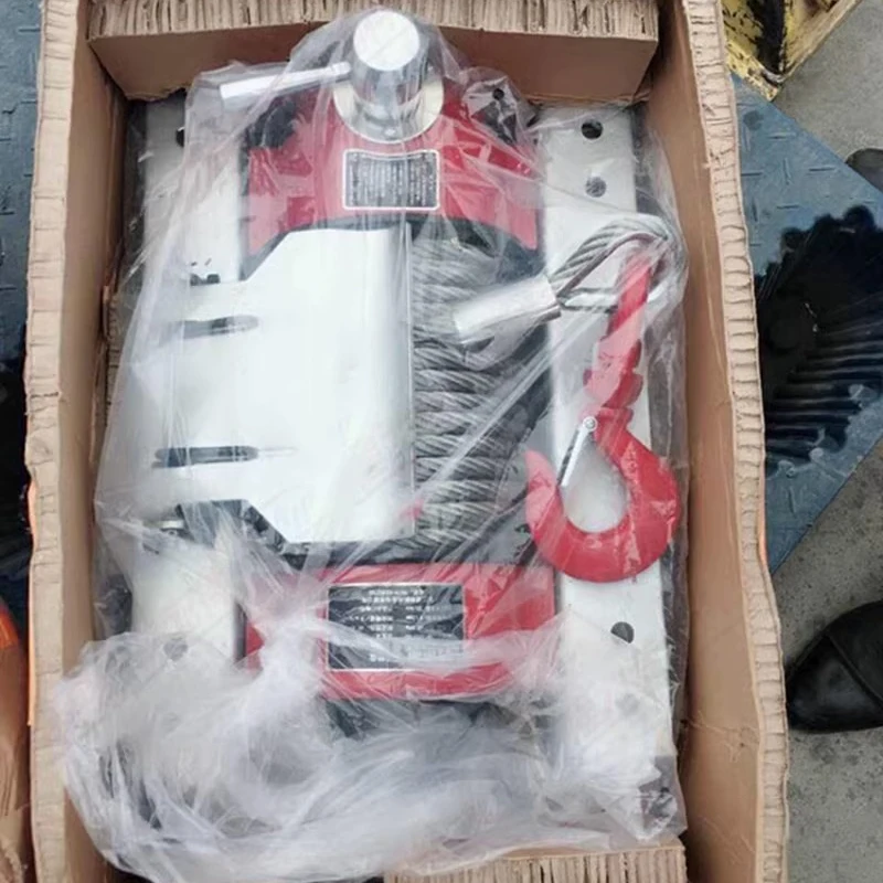4T Hydraulic Winch Double Balance Valve Block Small Size Large Pulling Force High Speed Large Braking for Trailer Marine