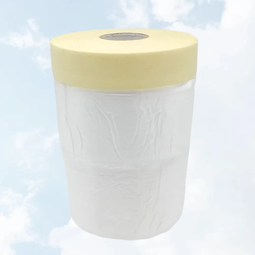 Painting Cover 550mmx30m Masking Film Waterproof Sunproof Smooth Strong Stretch Durable Protective Tapes White Khaki