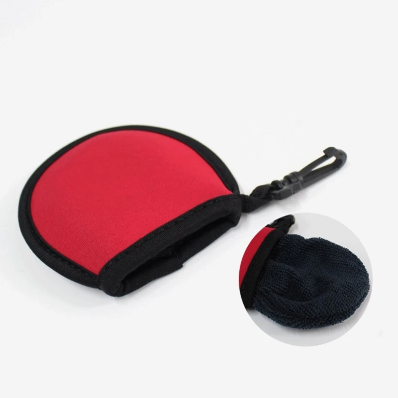 Bolsa para lavado pelotas Golf, bolsa bolsillo para lavado bolas, bolsa limpiadora pelotas Golf con Clip,