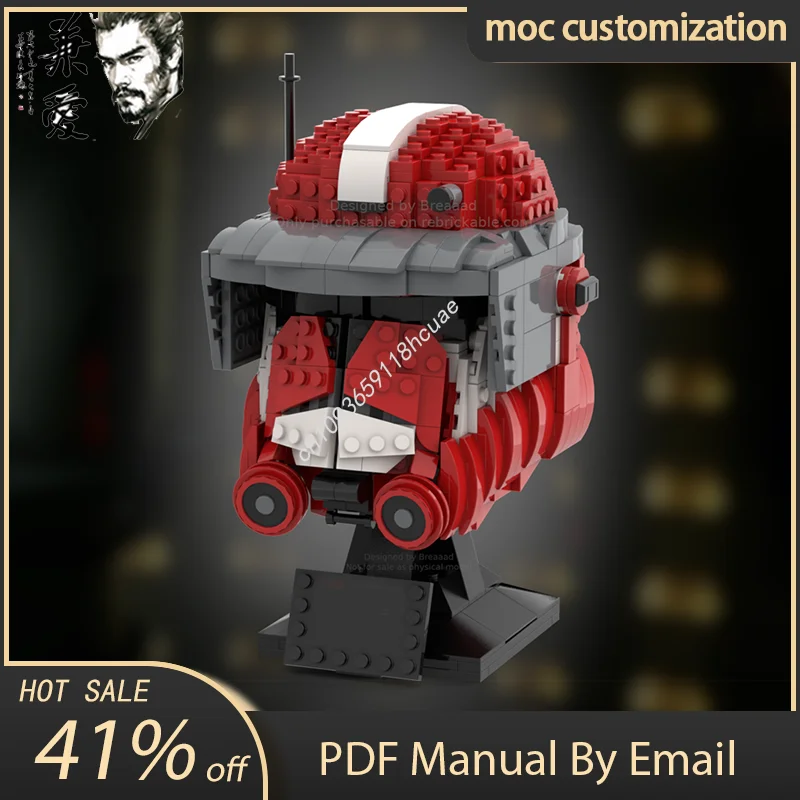 

754PCS MOC Commander Fox Helmet Star Battle Model Building Block Diy Creative Assembly Educational Bricks Toys Kid Gift