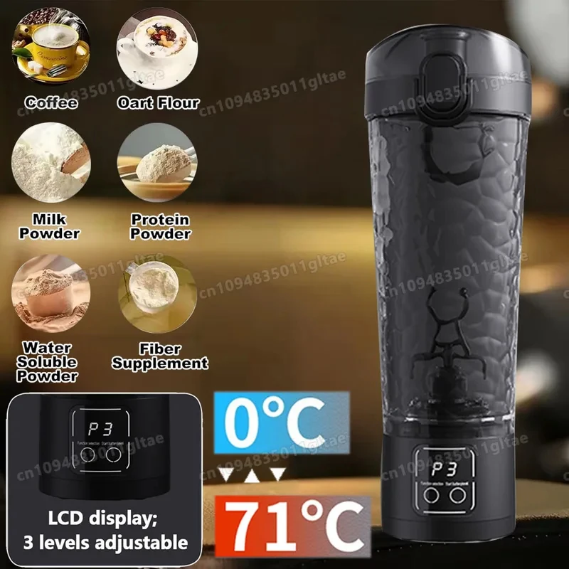 New In Auto Mixing Cup – 3 Speed Power Electric Shaker Bottle for Milkshake,Coffee & Protein Shakes, Fitness Blender for Kitchen