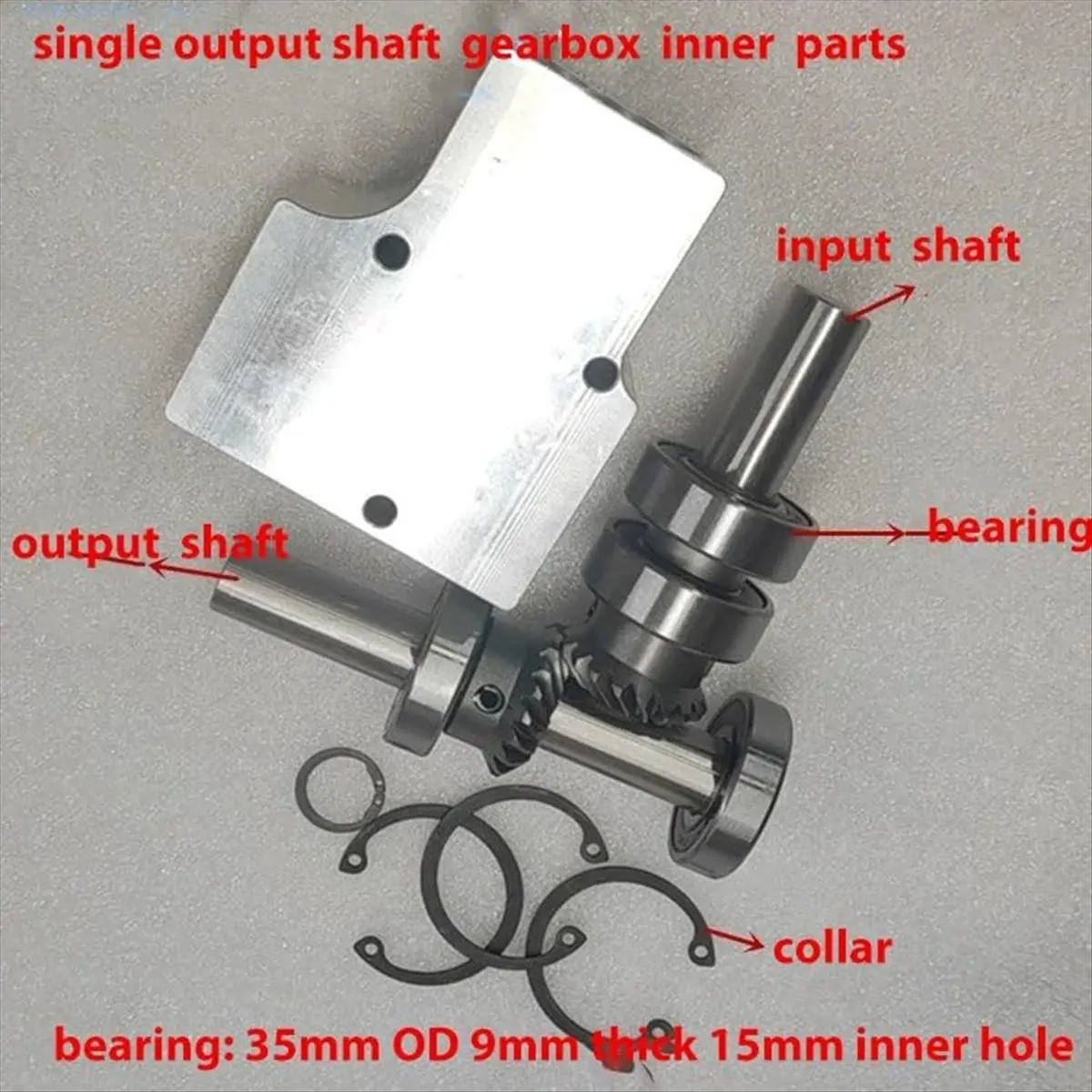 

ABZT -90 Degree Steering -1.5M 19T Spiral Bevel Gear Reversing Corner Device 1 To1 15mm Output Shaft Commutator