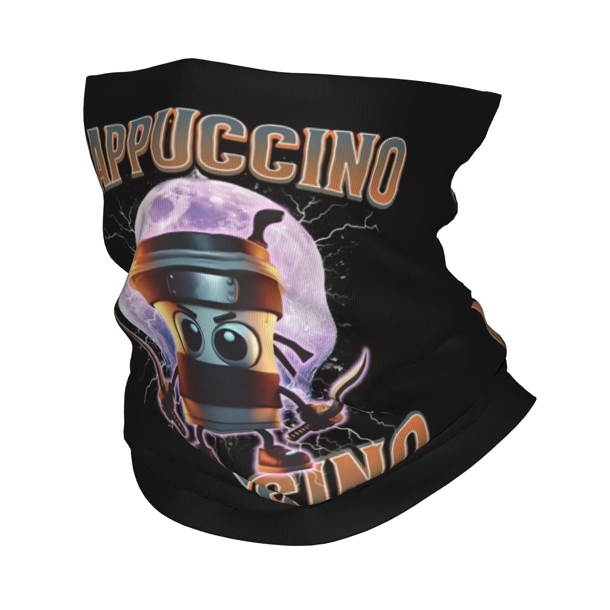 

Многофункциональная маска-шарф Cappuccino Assassino Italian Brainrot с принтом, для мужчин и женщин, для езды на велосипеде