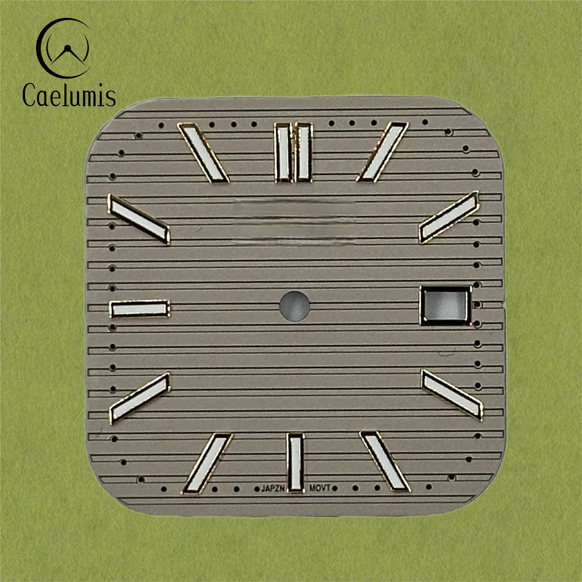 Caelumis Watch Dial S Logo S Dial  Luminous Square Dial Date Dial 29.5mmdial for NH35 movement Watches for men mods parts view 5