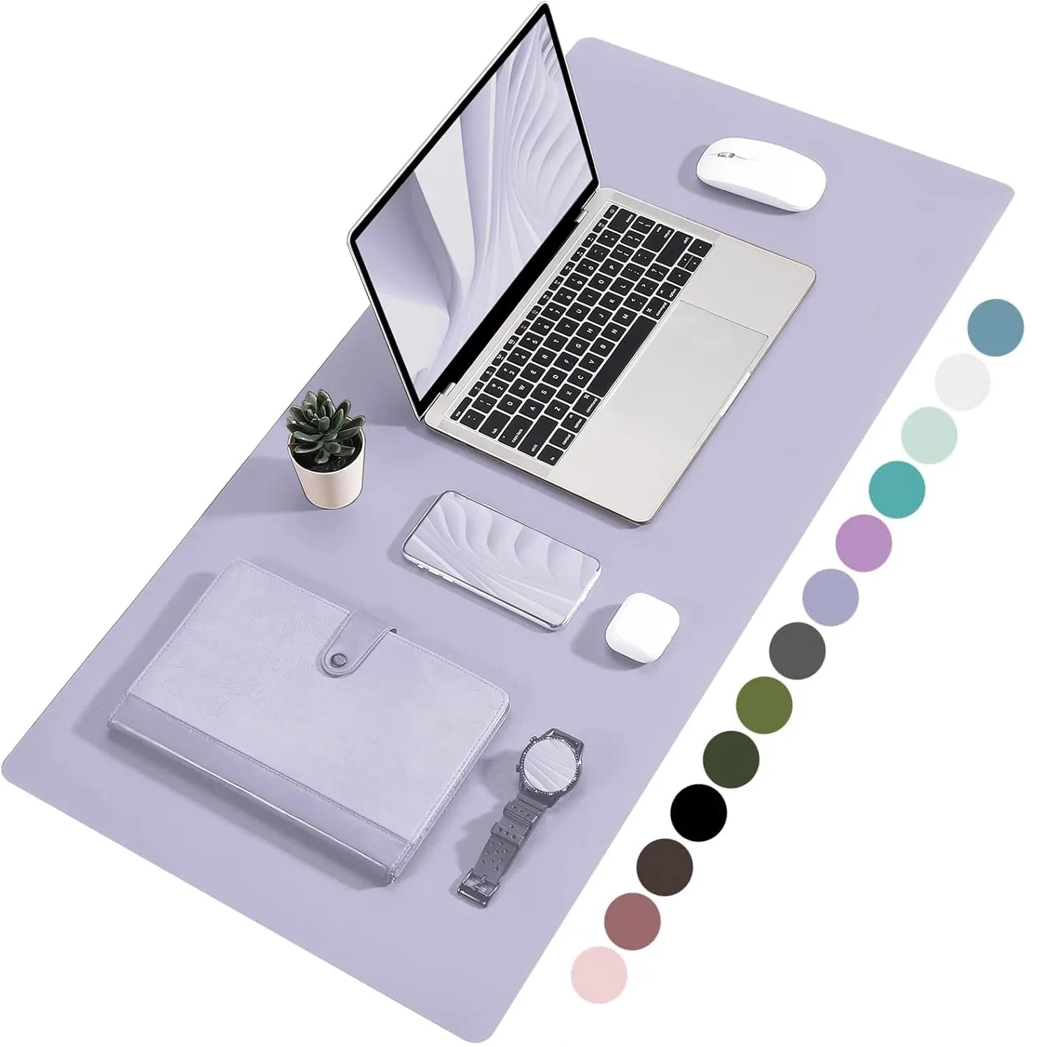 

Desk Pad, Large Desk Mat,Waterproof Desk Blotter Protector Mouse Pad,Waterproof Non-slip PU Suede Desk Mat Keyboard desk pad Mat