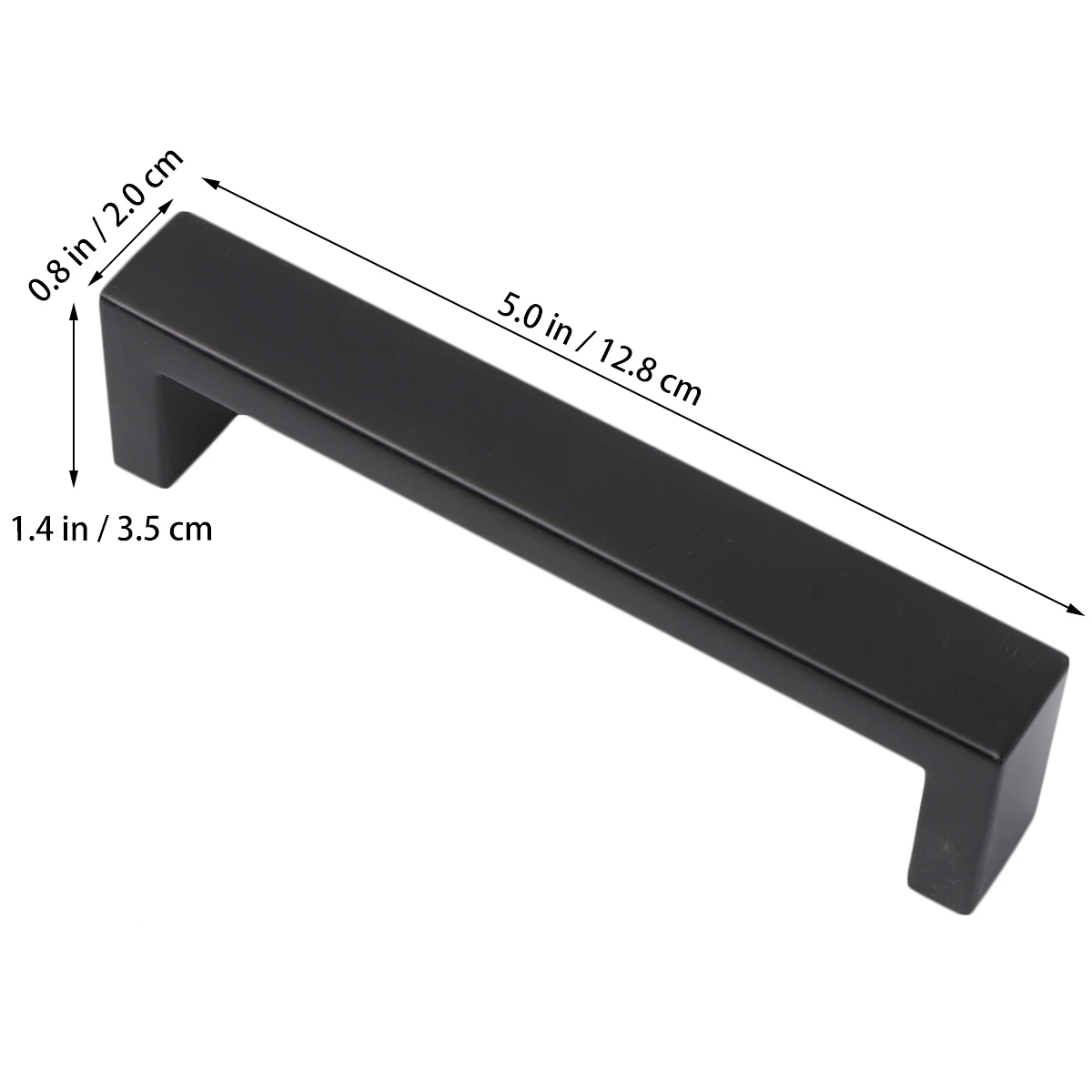 

5 Pcs Cabinet Handle Kitchen Furniture Pull Simple Knob Door Hardware Black Stainless Steel Modern Long Lasting Suitable Kitchen