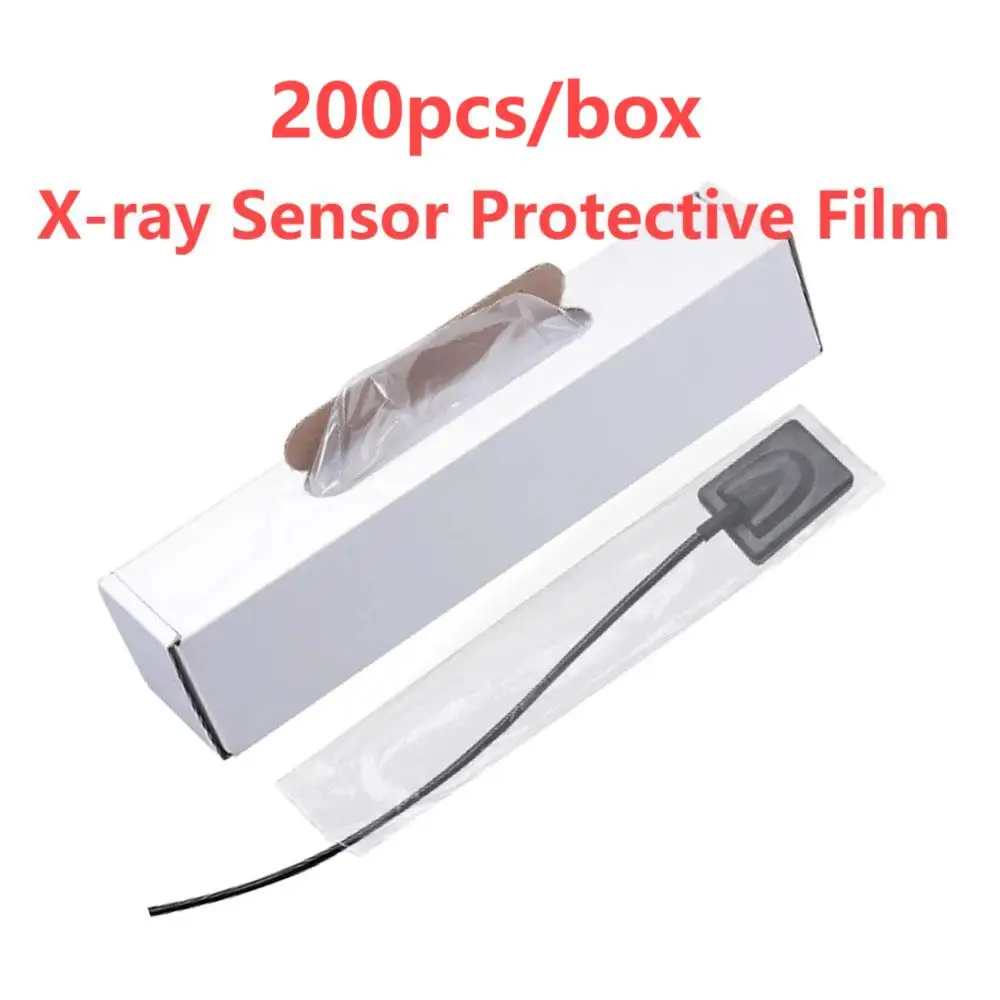 200pcs/Box Disposable Dental Plastic Protective Film Contamination Cover for Digital X-Ray Sensor