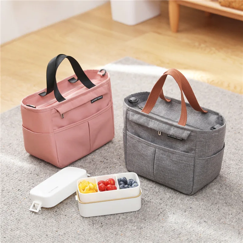 Lunch Bag 2023 New Fashion Kid Women Men Thermal Insulation Waterproof Portable Picnic Insulated Food Storage Box Tote Lunch Bag