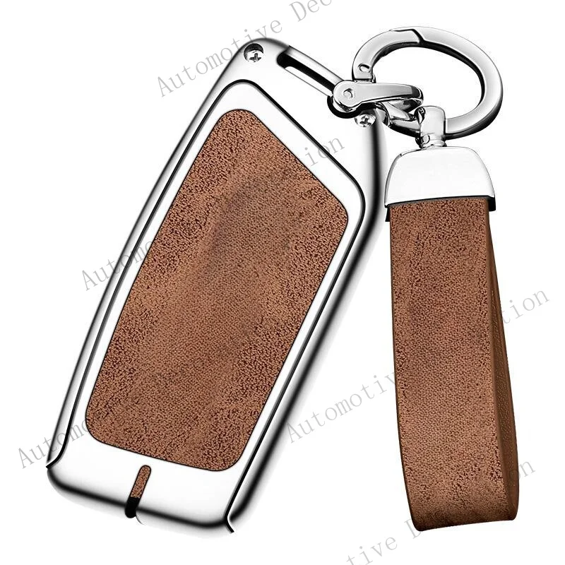 Z+ Zinc Alloy TPU Leather Car Key Case Cover For BMW 7 Series G07 IX I7 X7 XM 2023
