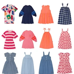 kids dress 2024 new summer brand girls cute short sleeve Princess Dress