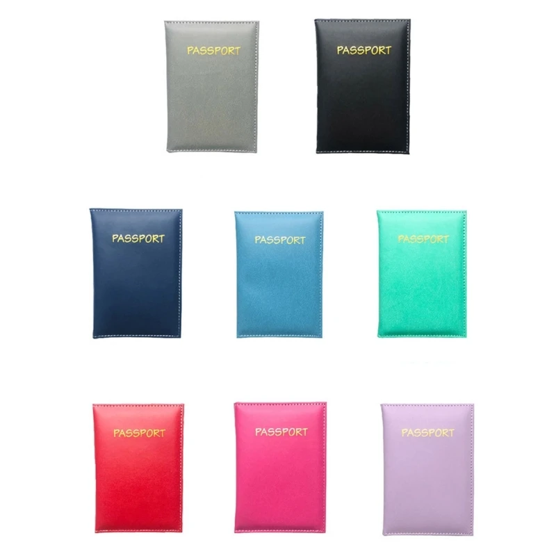 

Women Men PU Passport Cover Case Ticket Storage Pocket Credit Card Cash Holder Passport Holder for Travel Document Organizer