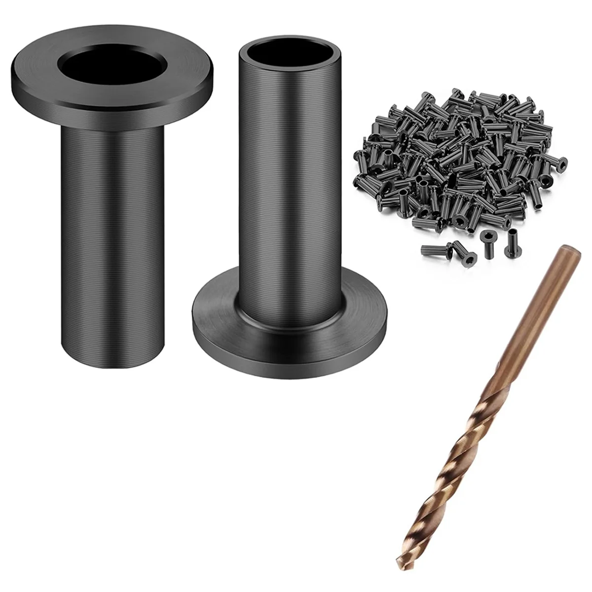 80 Pack T316 Stainless Steel Black Protector Sleeves for 1/8in 5/32in or 3/16in Cable Deck Stair Railing Kit System