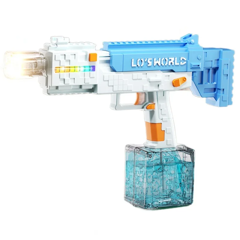 Pistolet na wodę z wielokolorowymi diodami LED o dużej pojemności Letnia zabawka basenowa dla dzieci i dorosłych Interaktywna gra wodna na świeżym powietrzu