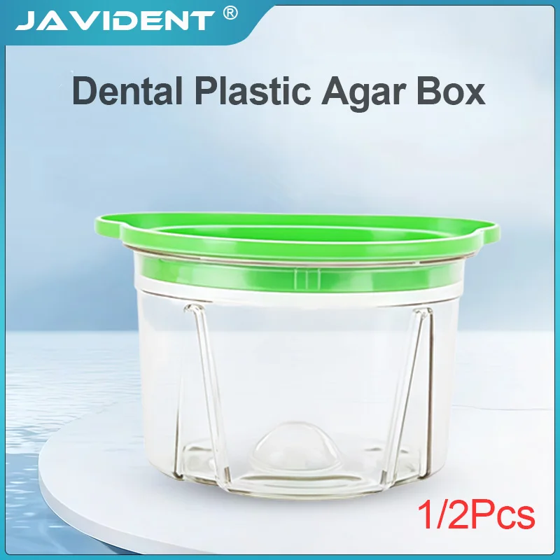 JAVIDENT 1/2Pcs Dental Plastic Agar Box Denture Duplicating Flasks Model Box Dental Removable Acrylic Denture Working