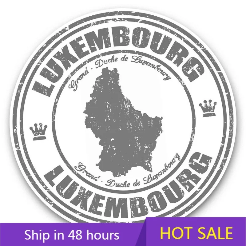 

Luxembourg Europe Travel Map Stickers Decoration Waterproof Cover Scratches Exterior
