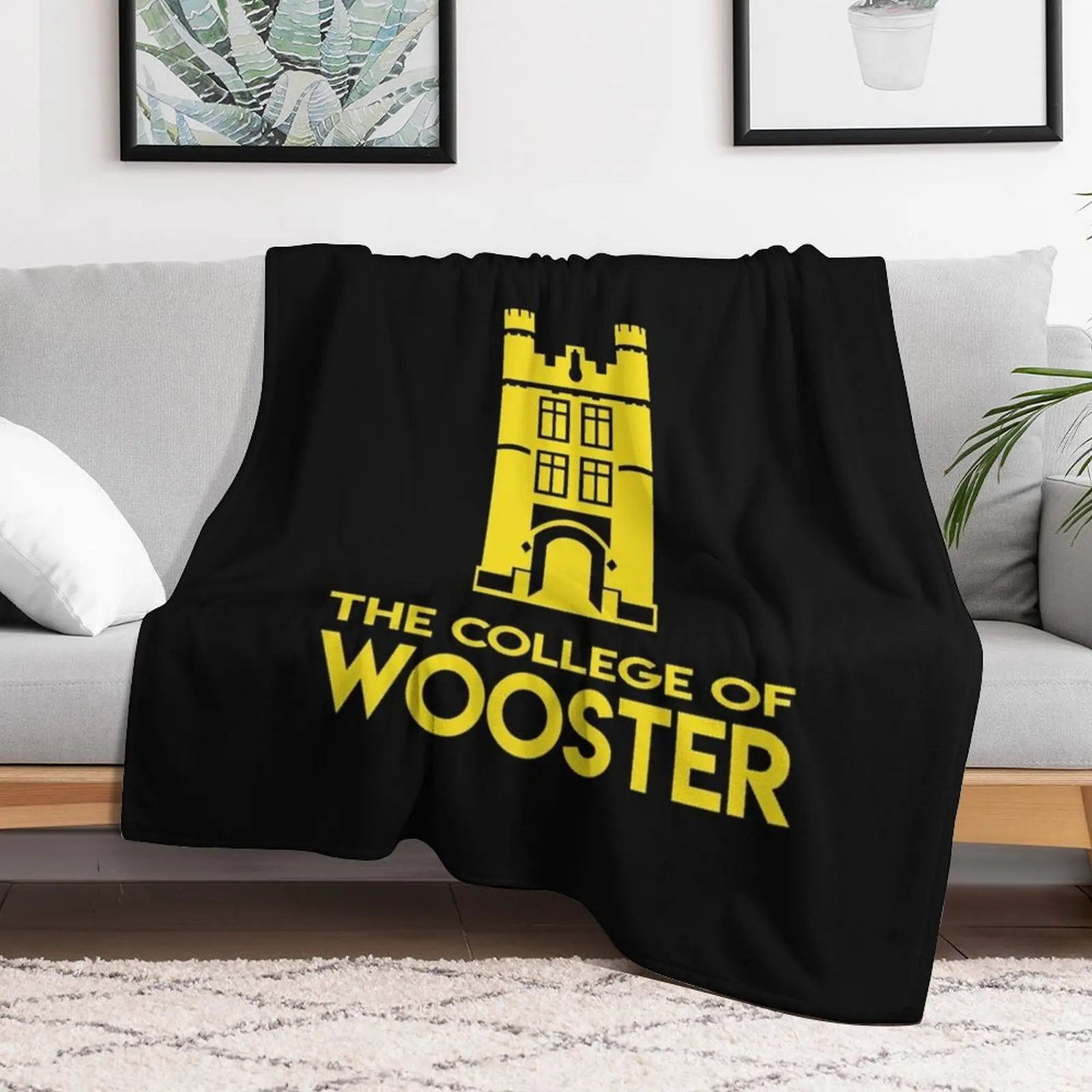 College of Wooster Classic T-Shirt Throw Blanket