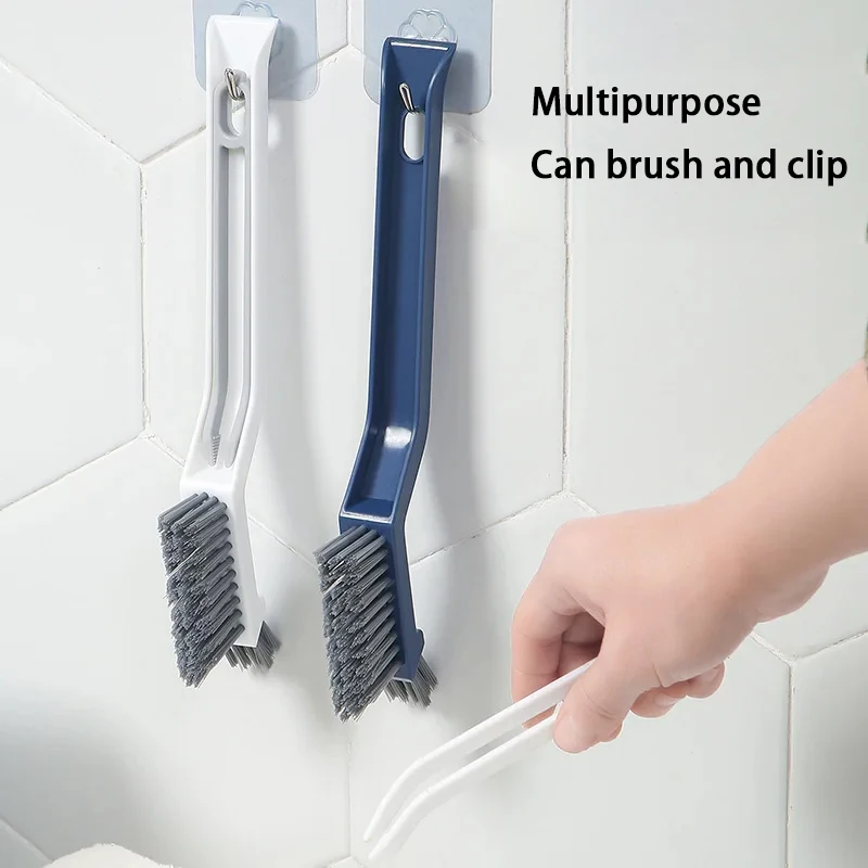 2-in-1Multipurpose Bathroom Tile Floor Gap Cleaning Brush Window Groove Brush Convenient Household Corner Cleaning Tools