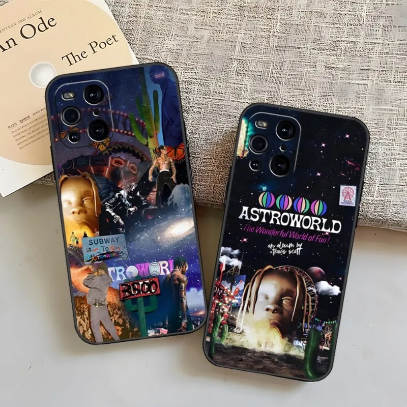 Jackboys Travis Scott Phone Case For OPPO Find X3 Neo X5 A55 A57 Reno 8 6 Pro 7 A16 A74 K9 K9S A92 A93 A54 A94 Back Cover