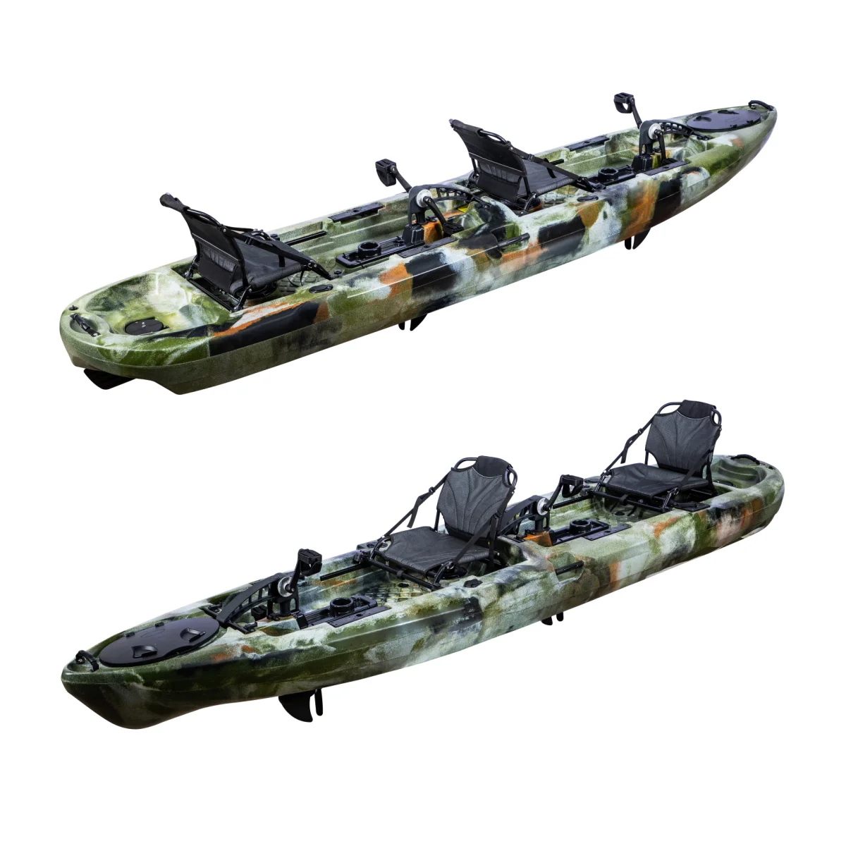 Double Seater Kayak Fishing With Pedal Rotomolded Kayak Sale For Outdoor Activities