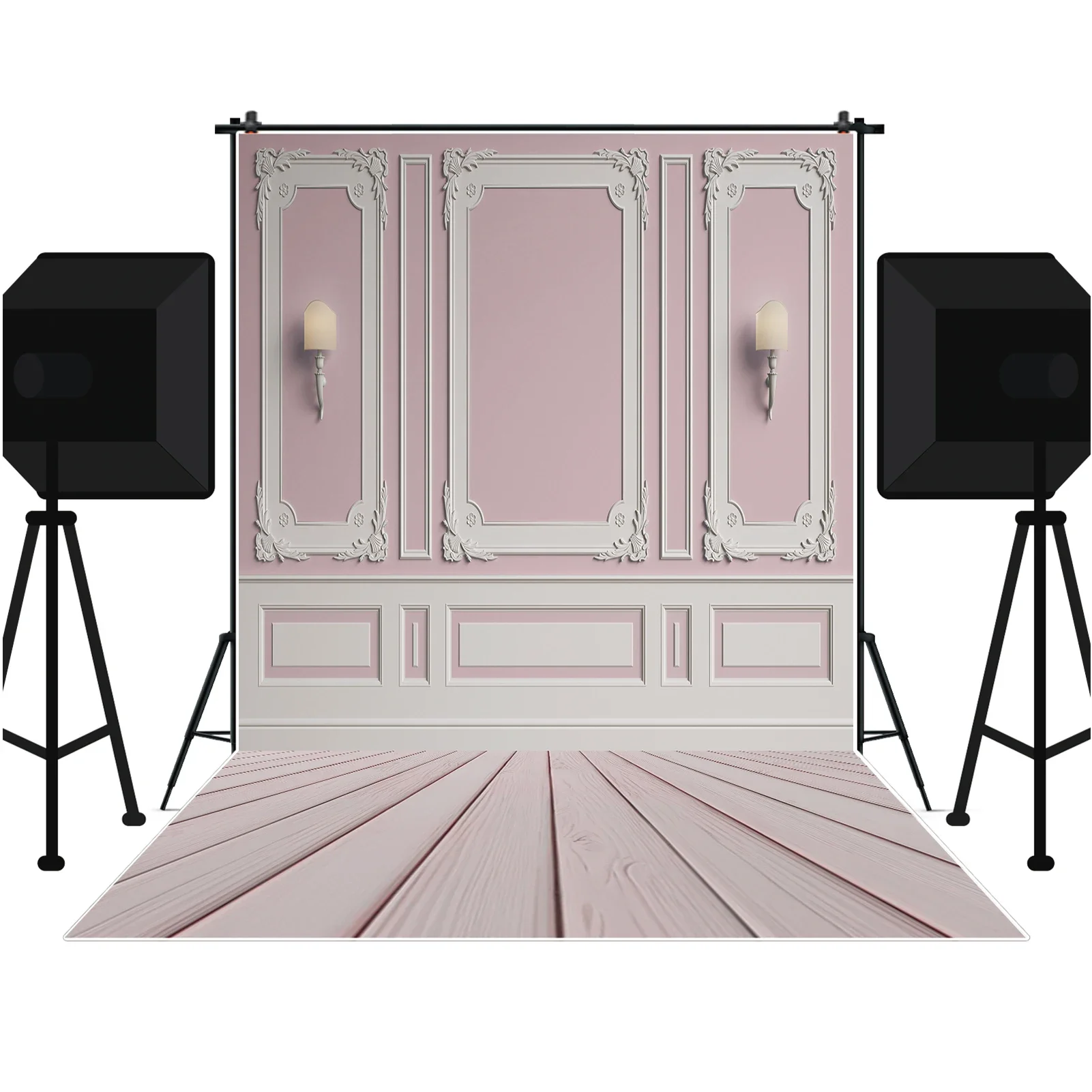 MOON.QG Western Living Room Wall Studio Background Product Subject Vintage Photo Booth Backdrop 3D Maternity Portrait Photozone