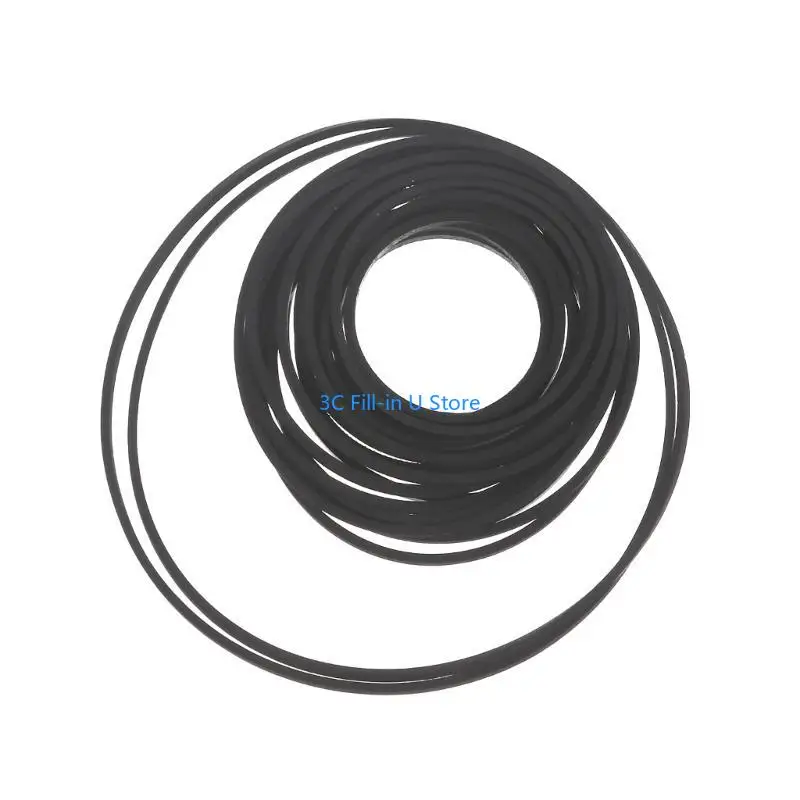 G8TA Pack of 20 1mm Square Folded Rubber Belt for Recorders DVD Drive 20Pcs